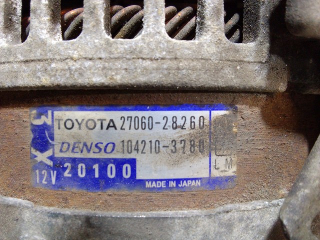 Генератор TOYOTA Avensis 1AZ-FSE