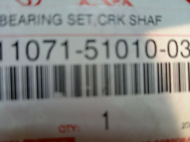 Вкладыши TOYOTA - 1VD-FTV