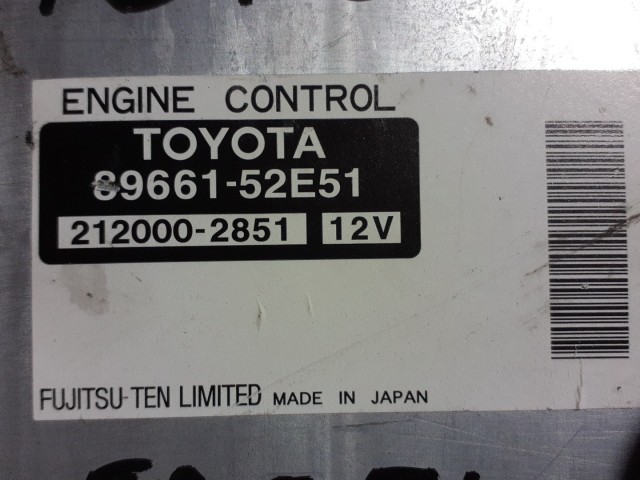 Компьютер TOYOTA Sienta 1NZ-FE