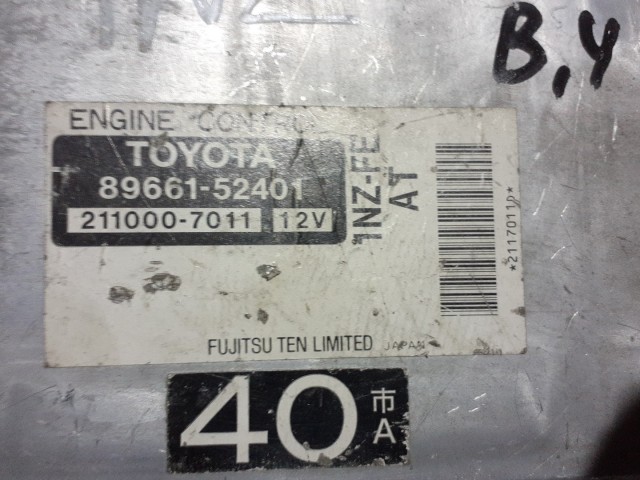 Компьютер TOYOTA FunCargo 1NZ-FE