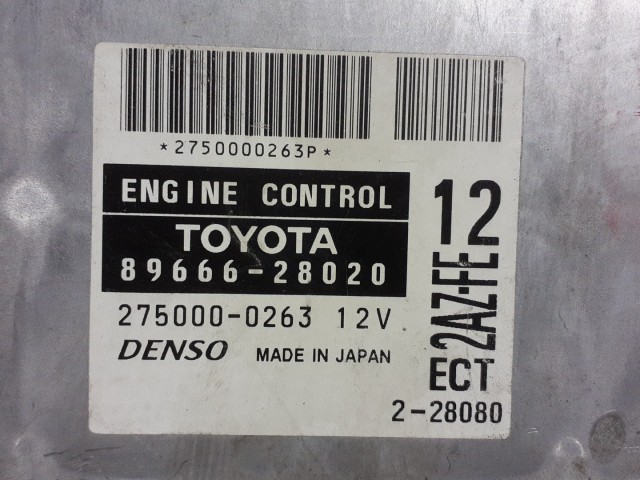 Компьютер TOYOTA Estima 2AZ-FE