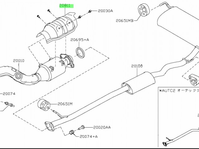 Кожух катализатора NISSAN Qashqai 