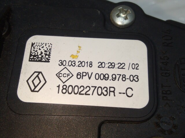 Педаль газа RENAULT Duster 