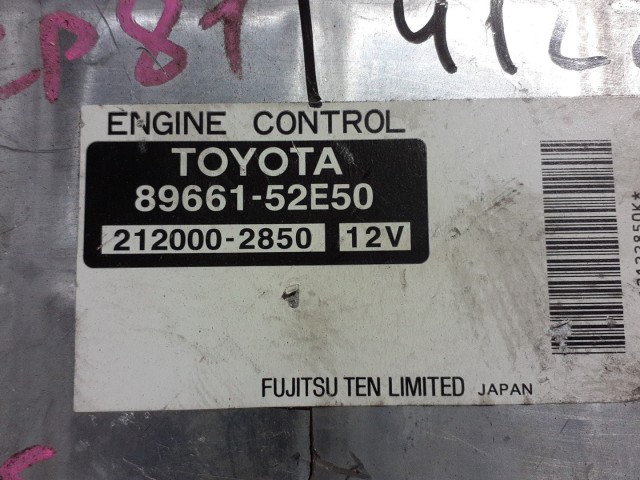 Компьютер TOYOTA Sienta 1NZ-FE