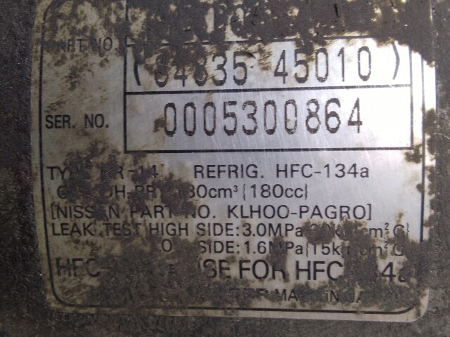 Компрессор кондиционера NISSAN Primera SR20-DE