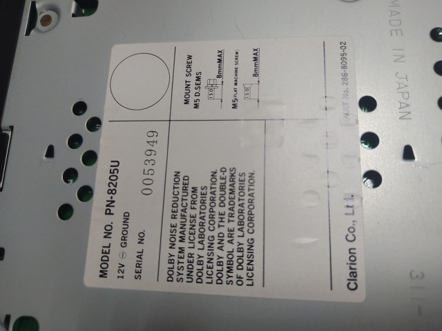 Магнитола NISSAN Bluebird Sylphy 