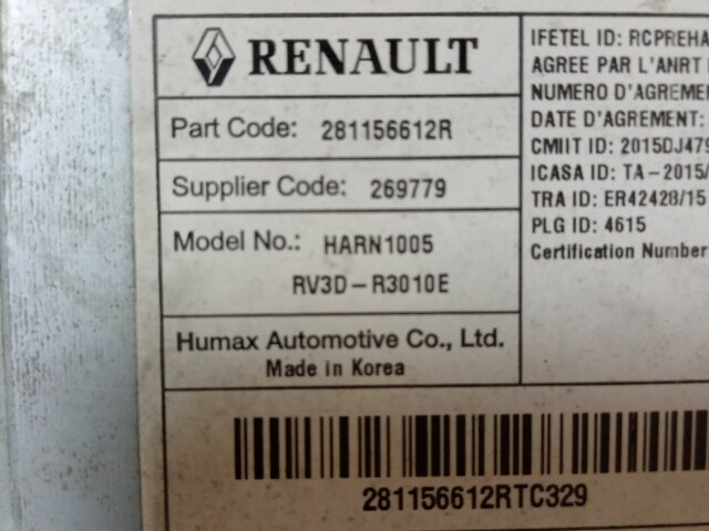 Магнитола RENAULT Duster 