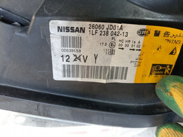 Фара NISSAN Dualis 