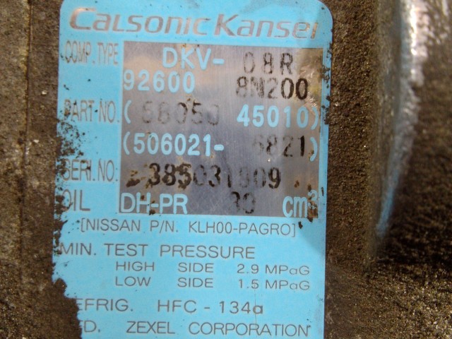 Компрессор кондиционера NISSAN Bluebird Sylphy QG18-DE